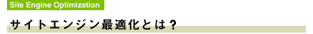 SEO(GWœK)Ƃ́H